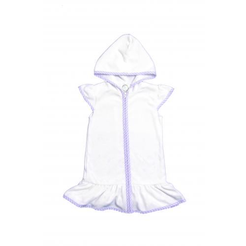 Ruffle Swim Cover Up- Seersucker All Colors