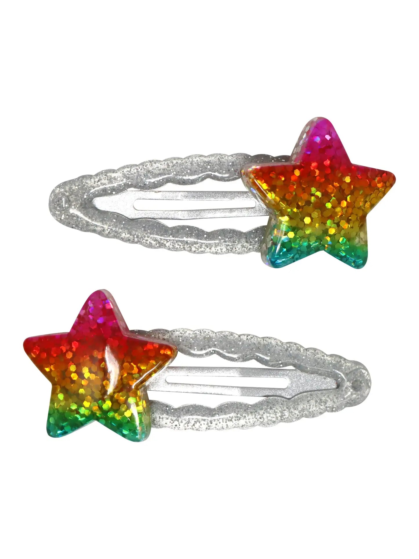 Pink Poppy Rainbow Sparkly Star Hair Accessories Set