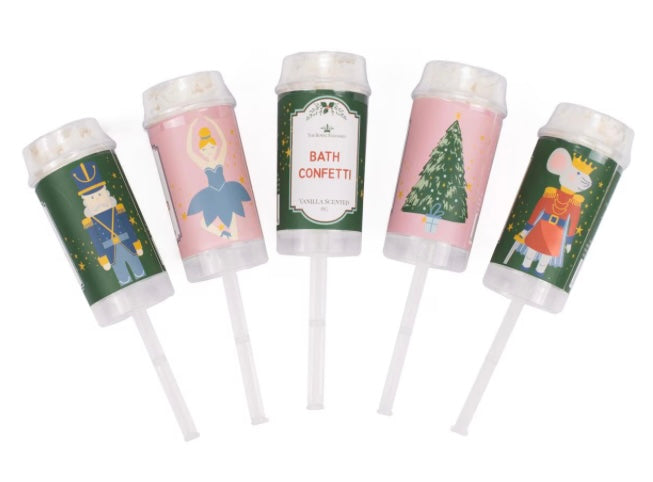 Nutcracker Bath Confetti Poppers Vanilla Scented