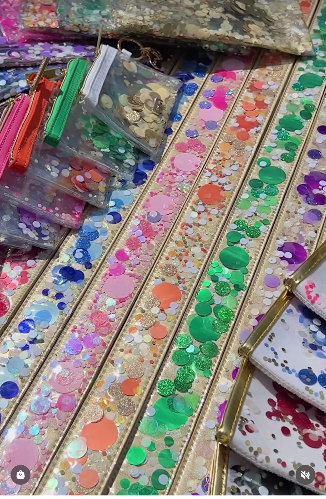 Confetti Removable Purse Strap