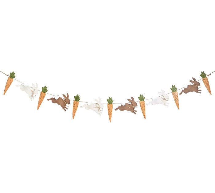 Wooden Bunny Garland