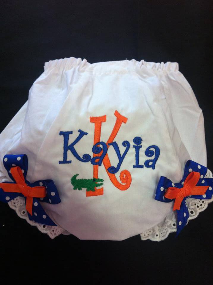 Orange and Blue Gator Bloomer