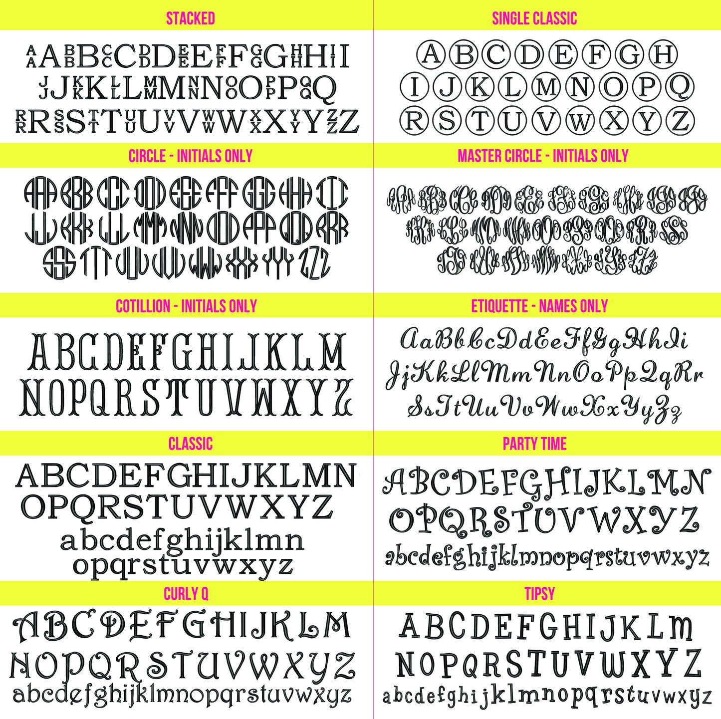 Burp Cloths with Monogram (set of 3)