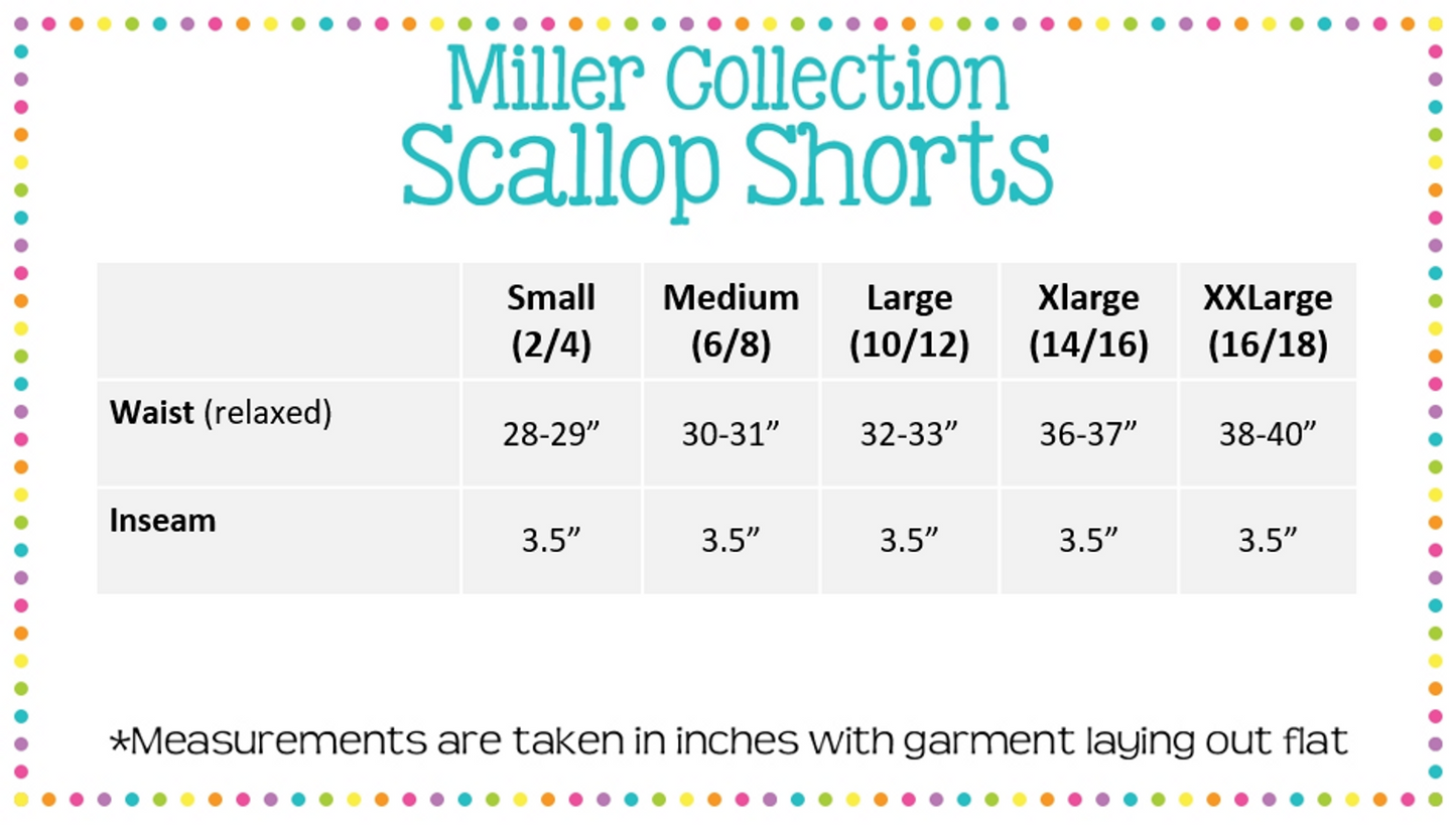 Womens Seersucker Scallop Shorts