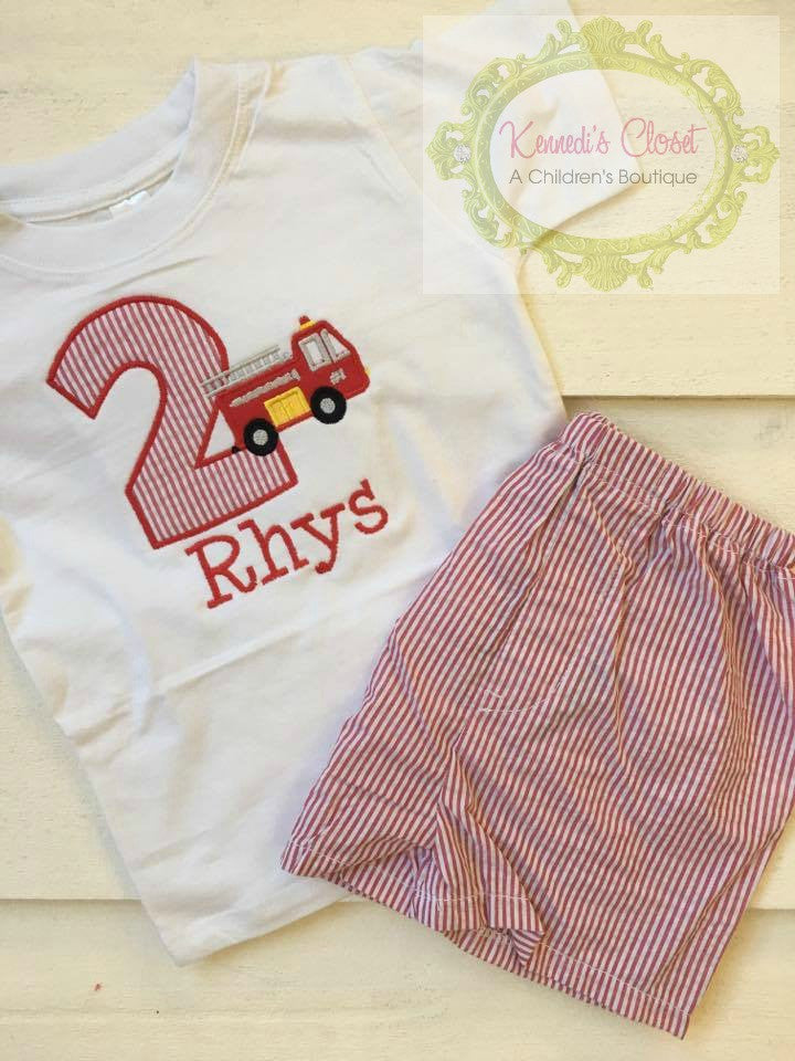 Firetruck Birthday Set