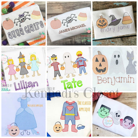 Halloween Sketch Collage
