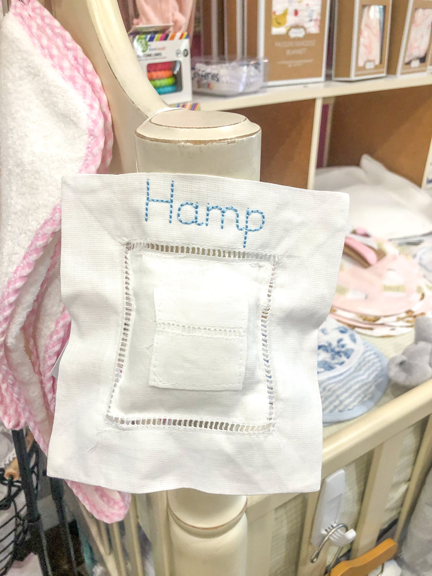 Linen Tooth Fairy Pillow- available in pink and blue