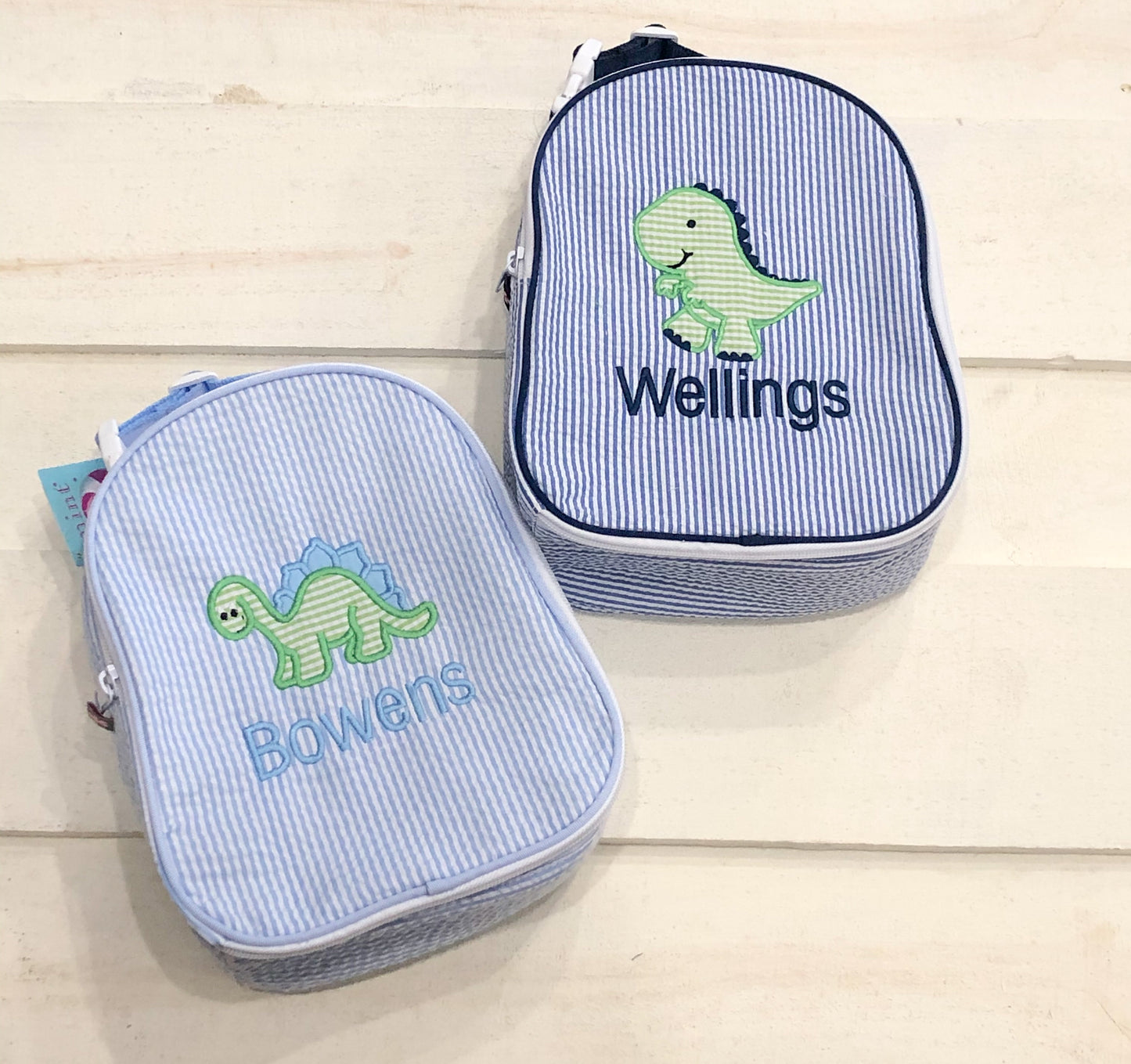 Dinosaur Seersucker Lunch Box