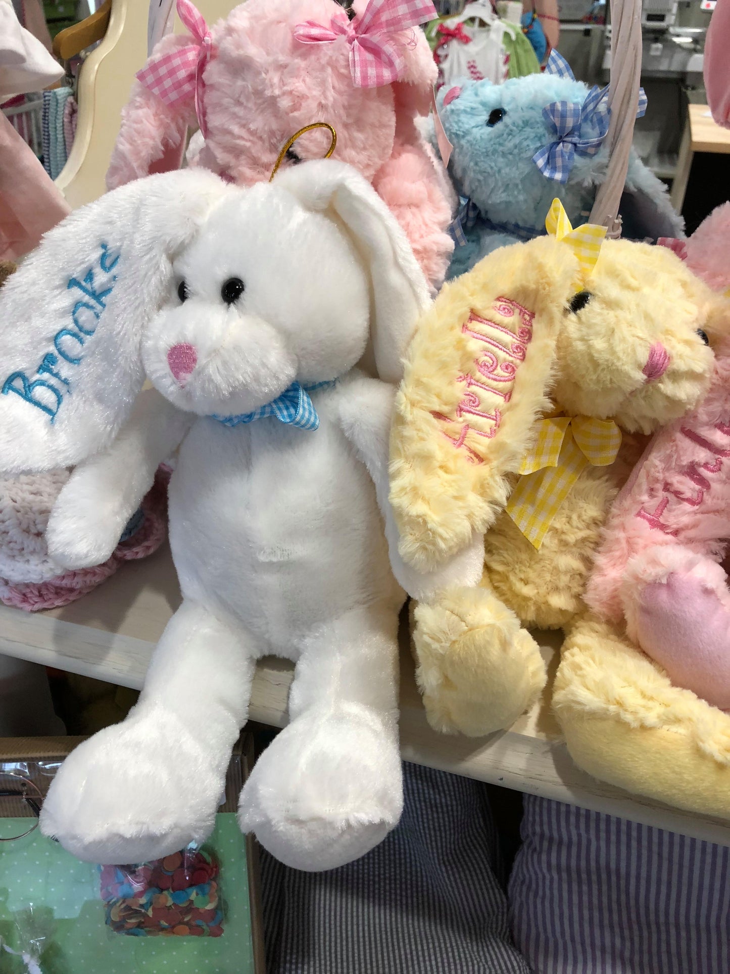 Plush White Bunny Floppy Ears