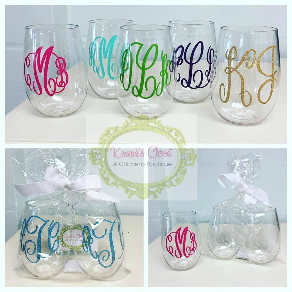 Personalized Wine Glass Gift Set