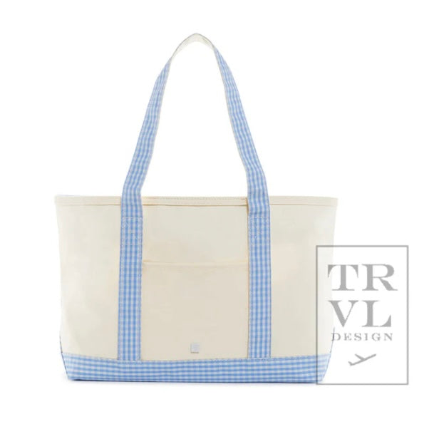 TRVL Gingham Medium  Tote