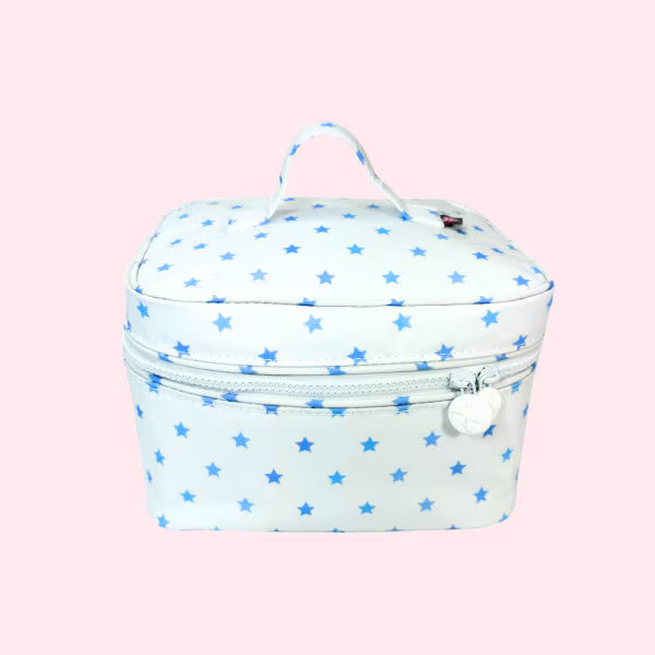 Wipeable Train Case Makeup Bag