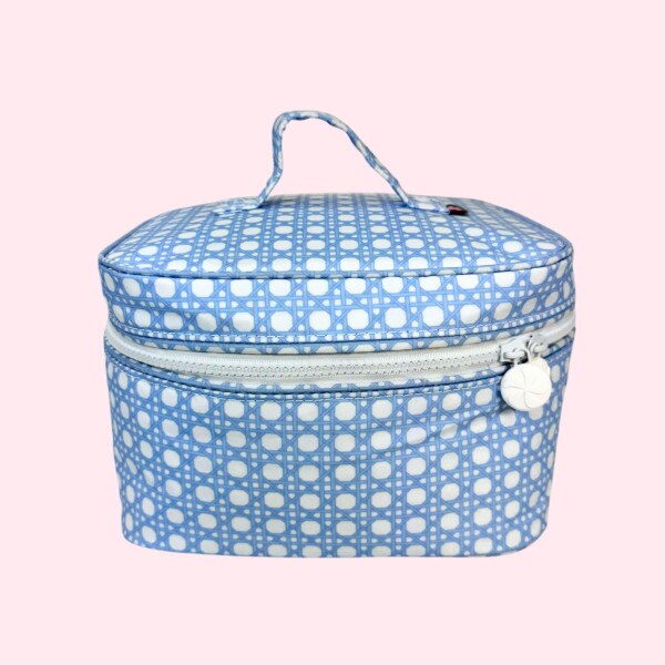 Wipeable Train Case Makeup Bag