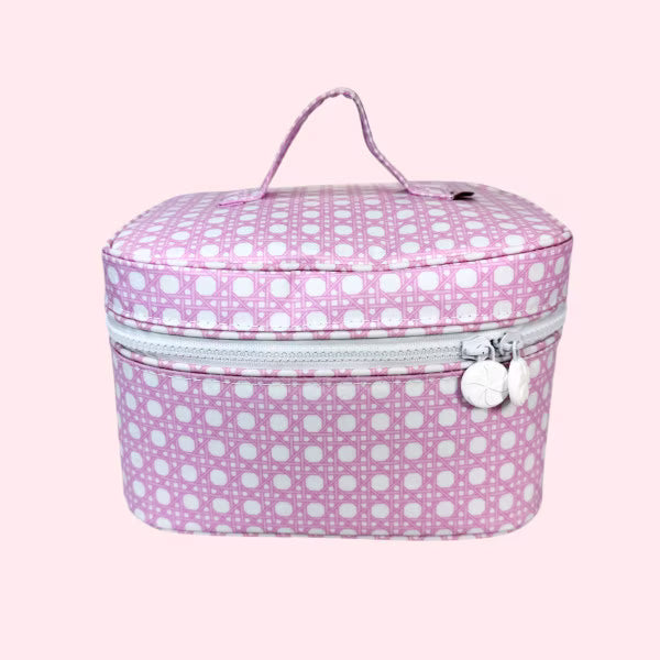 Wipeable Train Case Makeup Bag