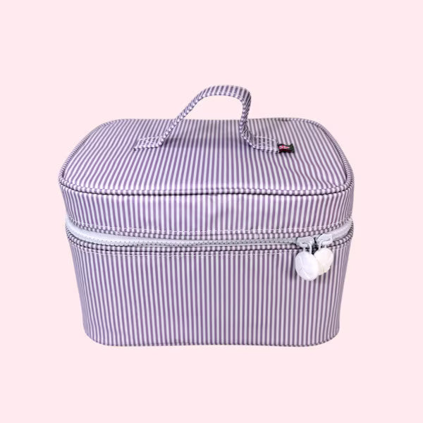 Wipeable Train Case Makeup Bag