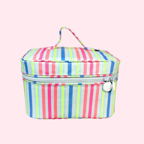Wipeable Train Case Makeup Bag
