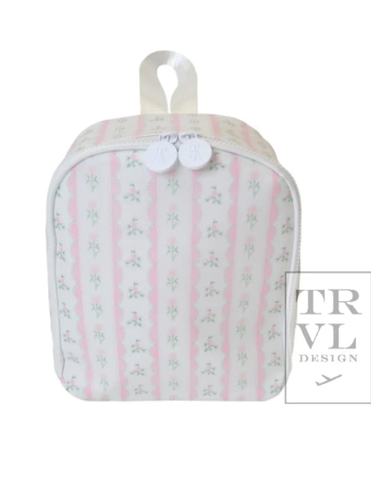 TRVL- RIBBON FLORAL PINK Lunchbox