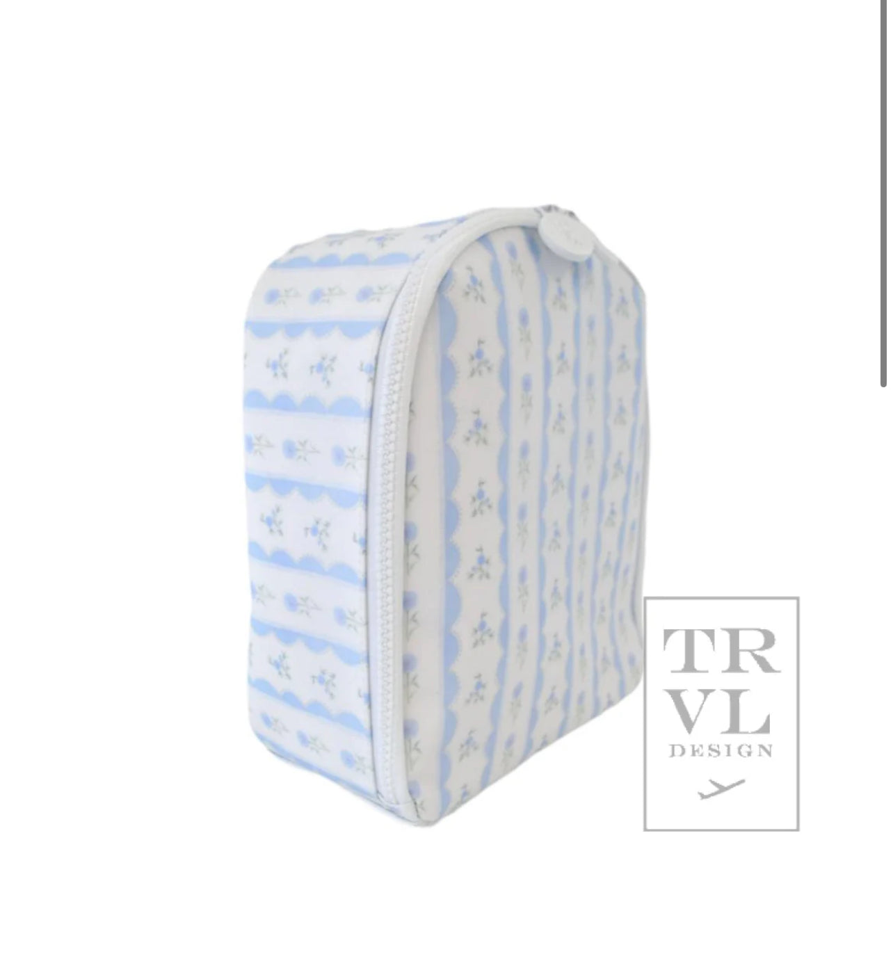 TRVL- RIBBON FLORAL BLUE Lunchbox