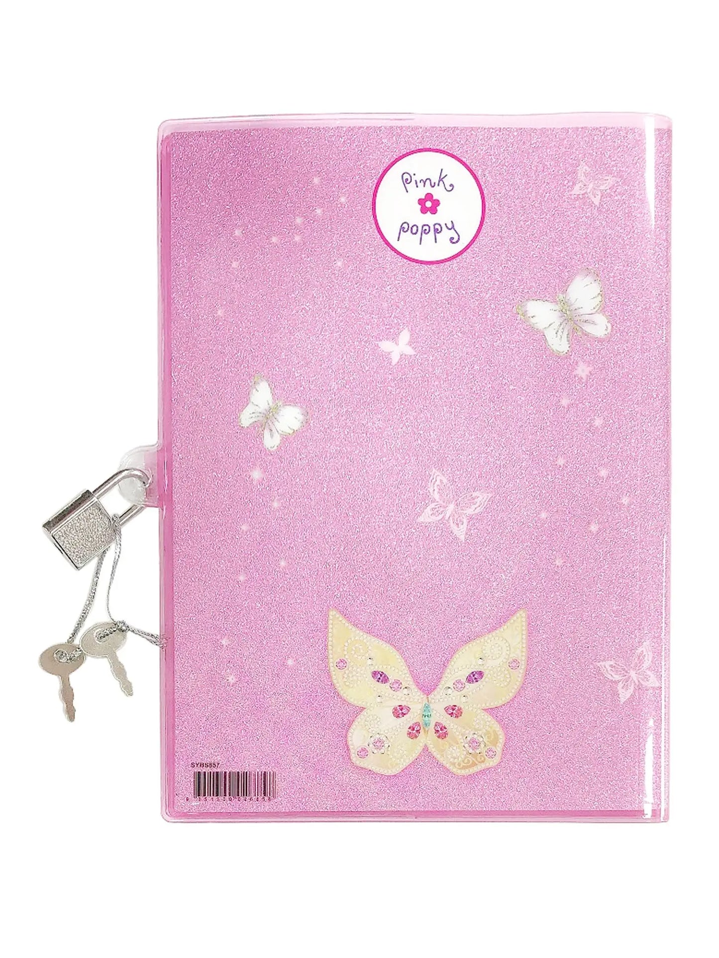 Pink Poppy Ballerina Lockable Diary