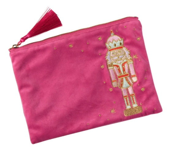 Nutcracker Embroidered Cosmetics Pouch