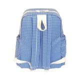 Blue Gingham Backpack by TRVL