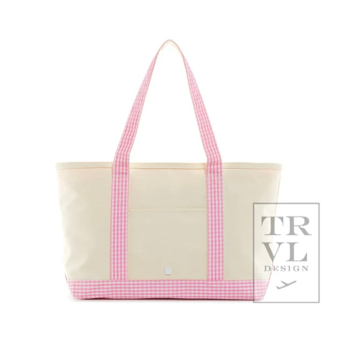 TRVL Gingham Medium  Tote