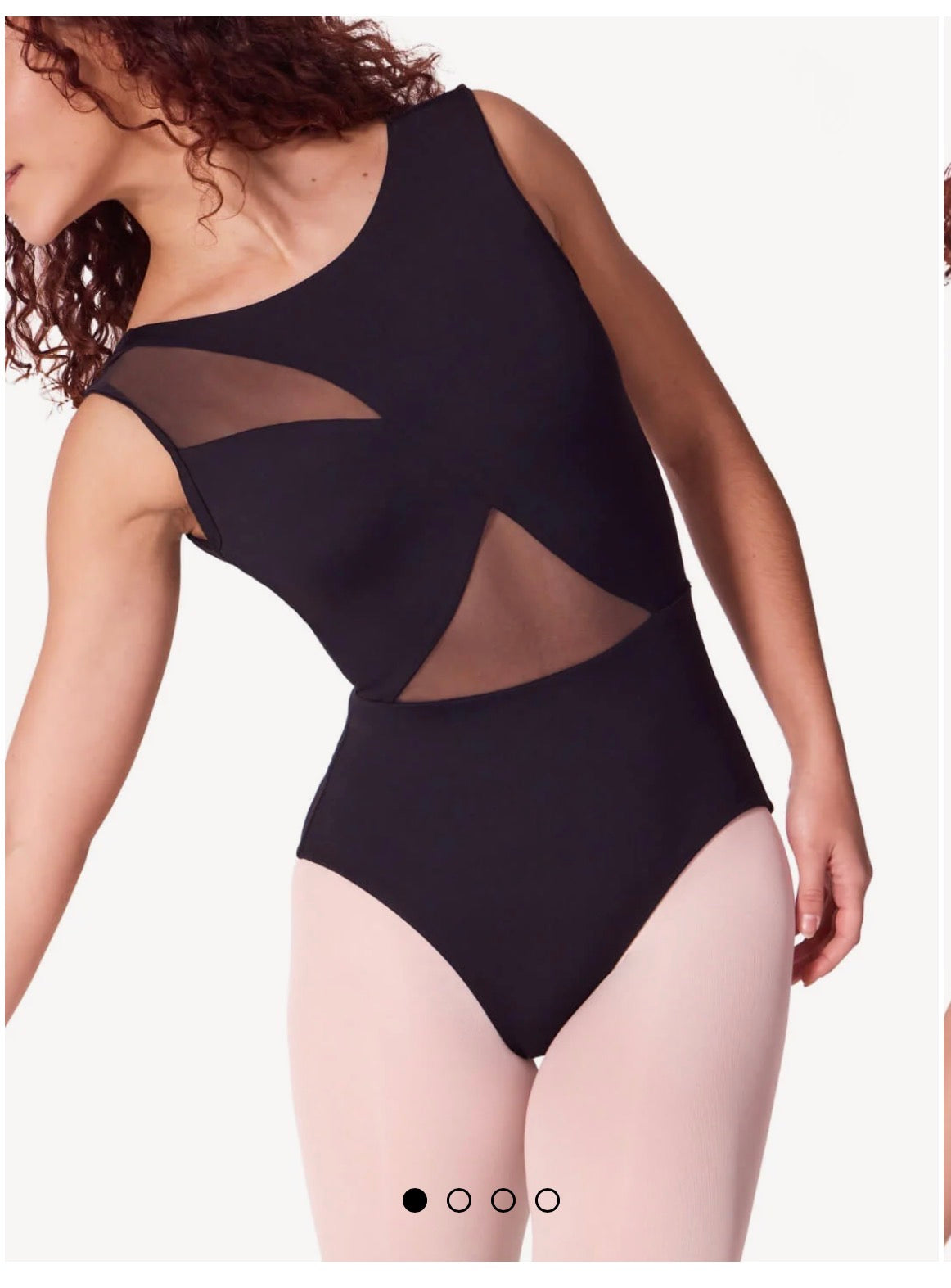 Asymmetrical Boat Neck Leotard EL106W