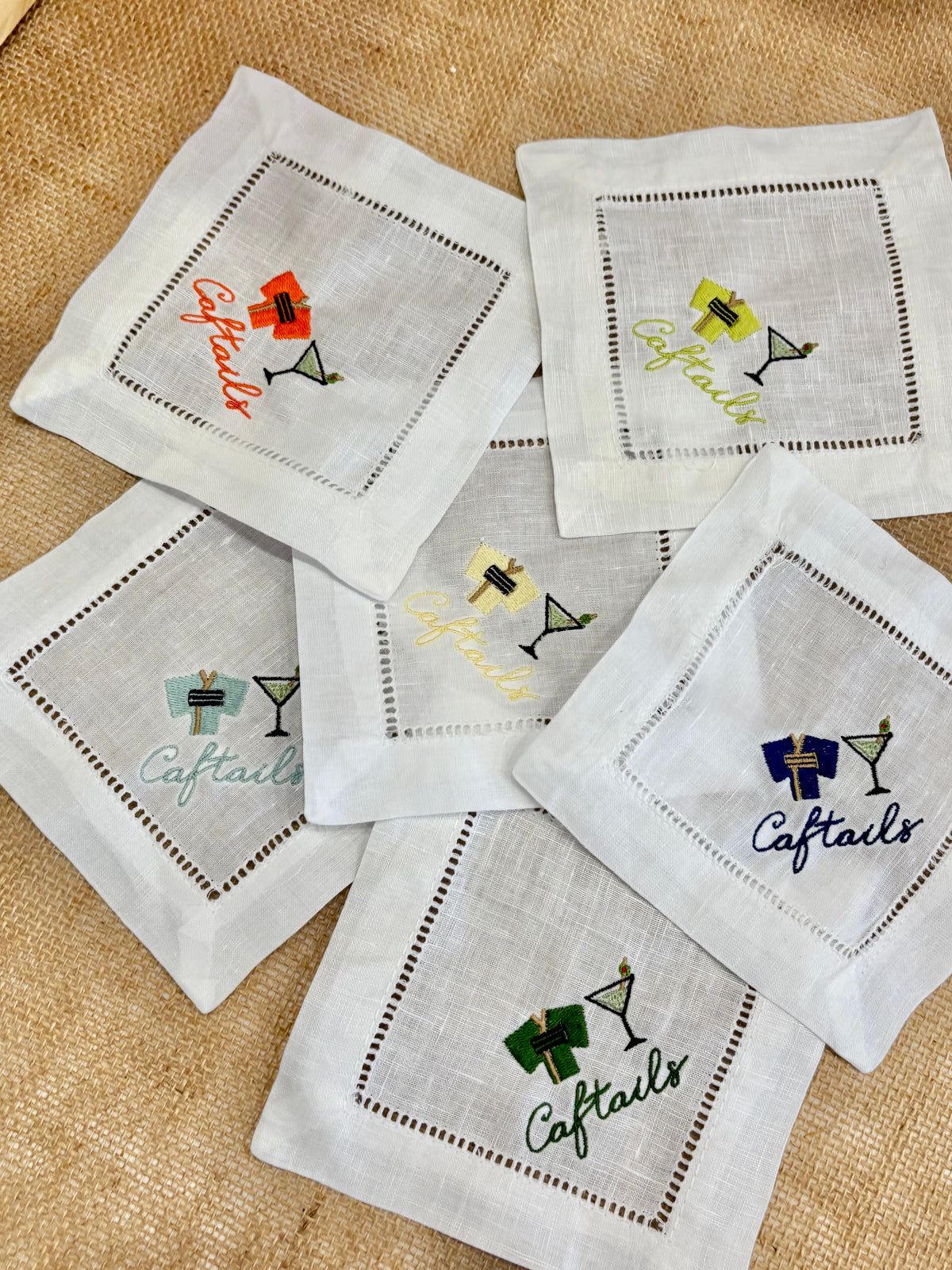 Custom Cocktail Napkins with design