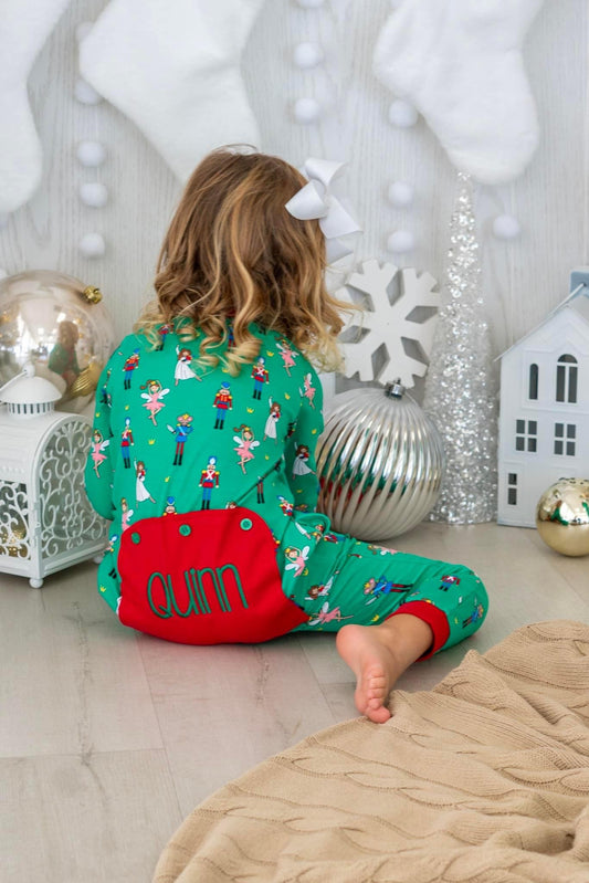 Christmas One Piece Jammies Pajama Flap Nutcracker Kids and Adults