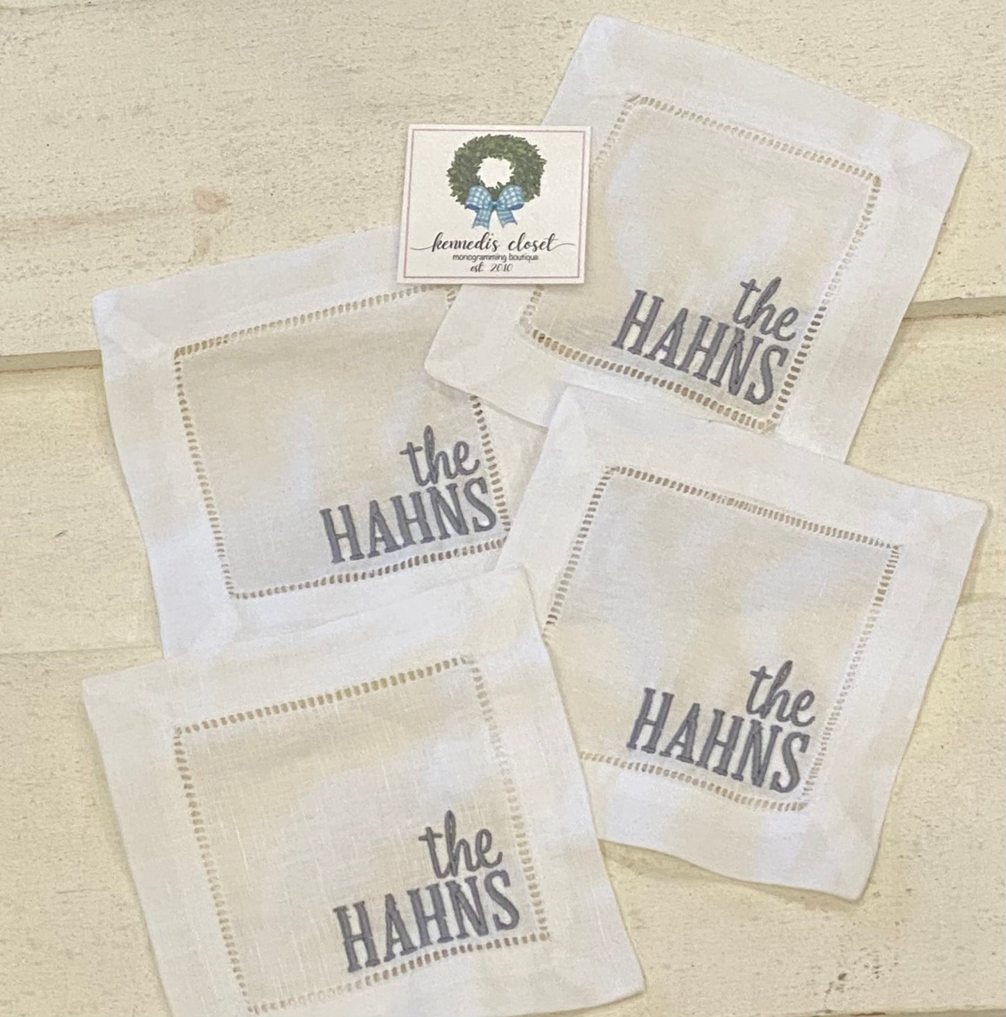 Custom Name Cocktail Napkins