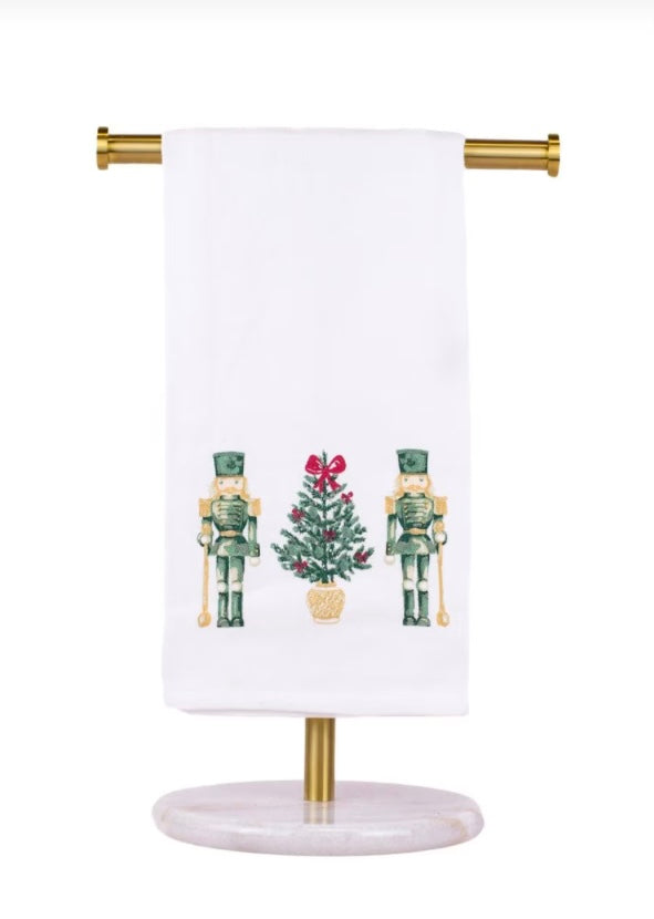 Watercolor Nutcracker Trio Hand Towel