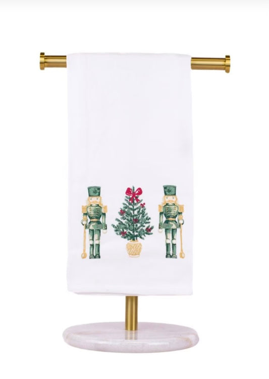 Watercolor Nutcracker Trio Hand Towel