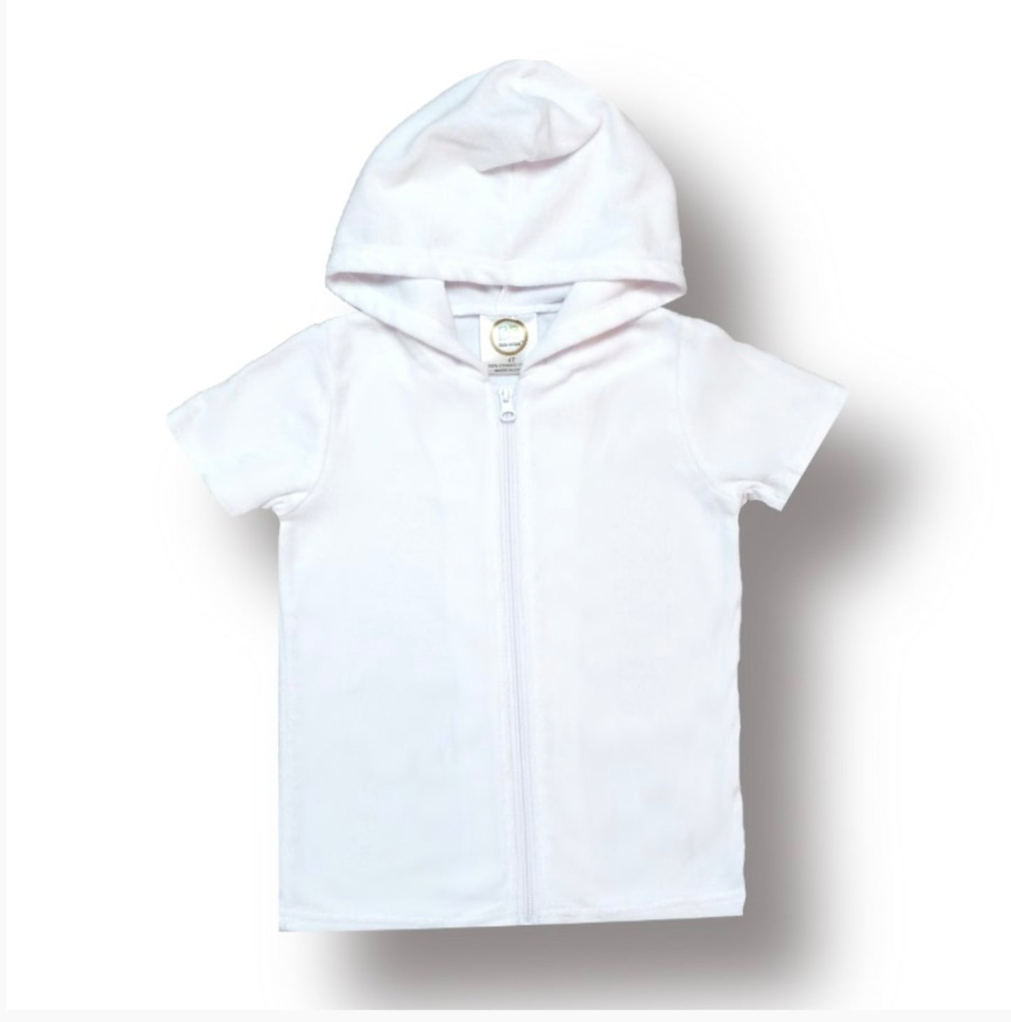 Terry cloth swim cover shirt
