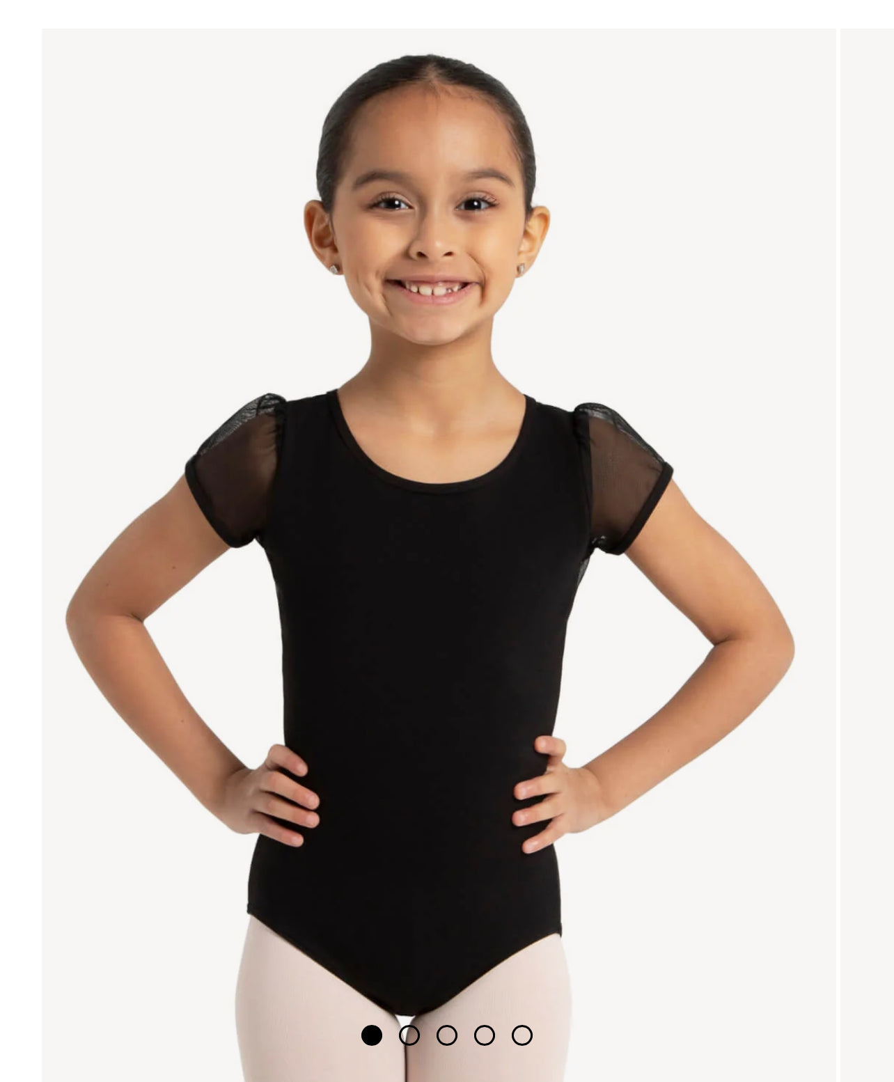 Puff Sleeve Keyhole Leotard 11311C