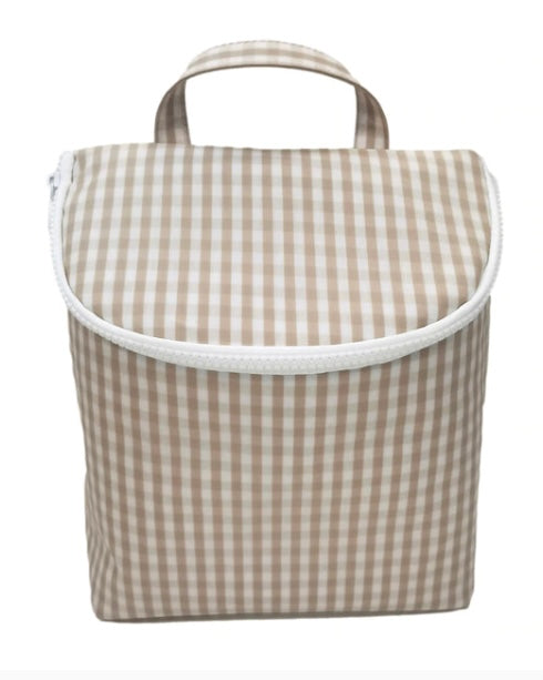 TRVL Take Away Insulated Lunch Bag Gingham Collection- All Colors