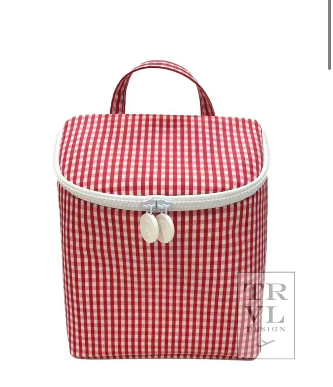 TRVL Take Away Insulated Lunch Bag Gingham Collection- All Colors