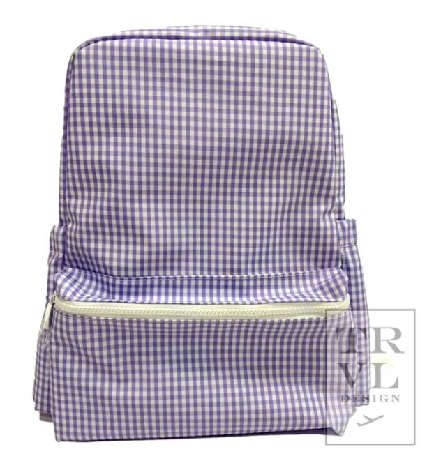 Signature Gingham Backpack Collection by TRVL