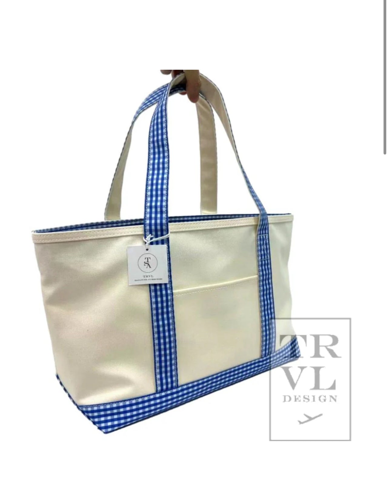 TRVL Gingham Medium  Tote