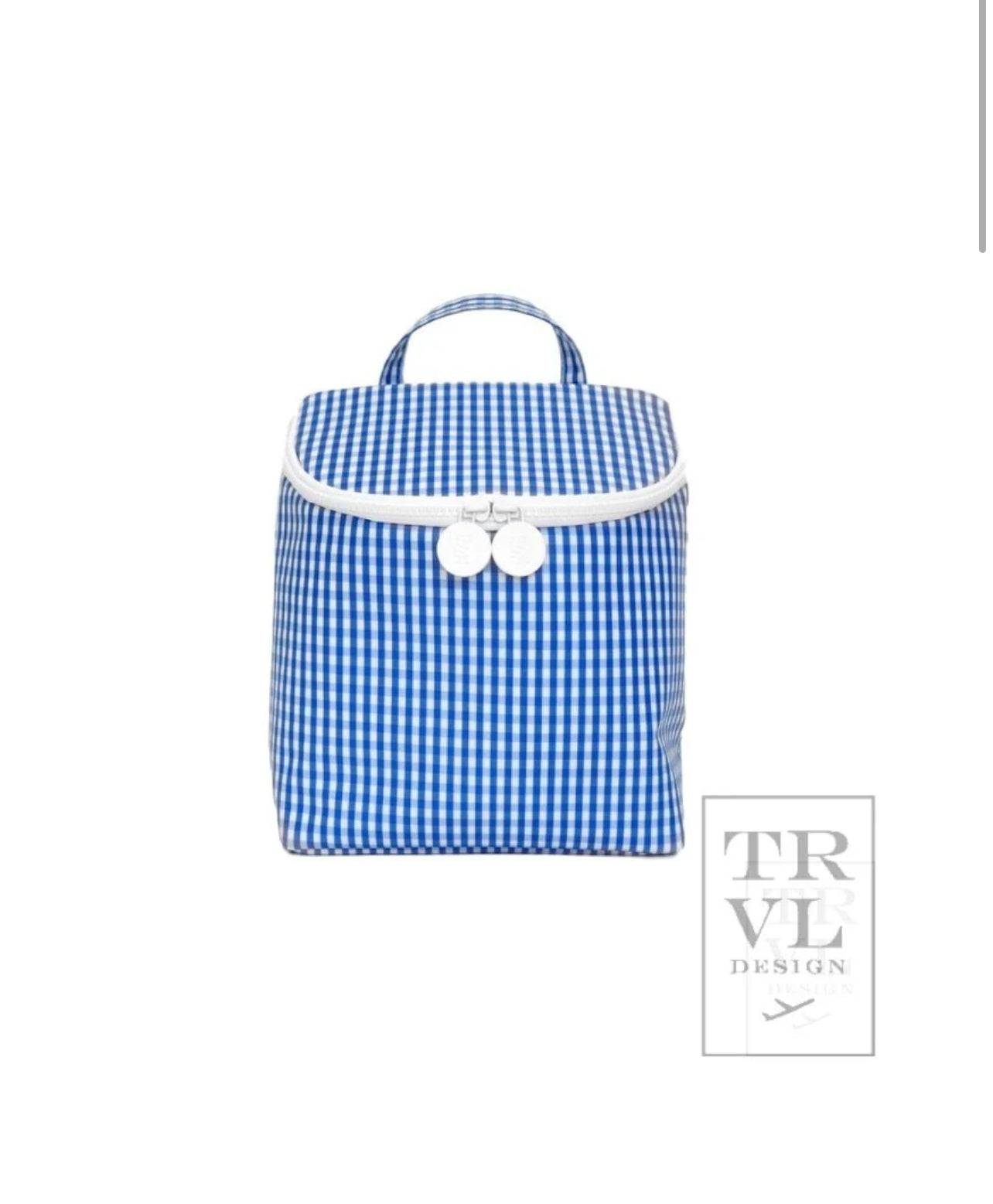 TRVL Take Away Insulated Lunch Bag Gingham Collection- All Colors