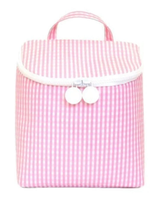 TRVL Take Away Insulated Lunch Bag Gingham Collection- All Colors