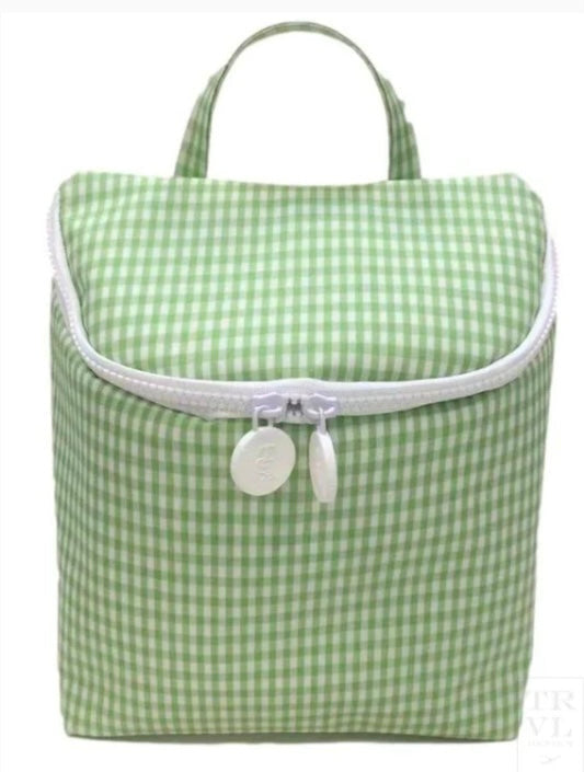 TRVL Take Away Insulated Lunch Bag Gingham Collection- All Colors