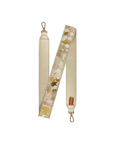 Gold Confetti Removable Purse Strap Attachment by Packed Party