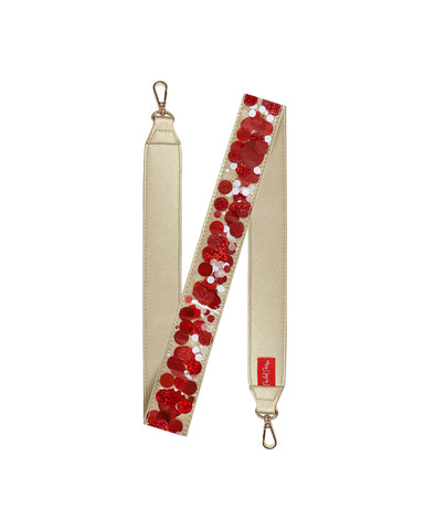 Red Confetti Removable Purse Strap Attachment by Packed Party