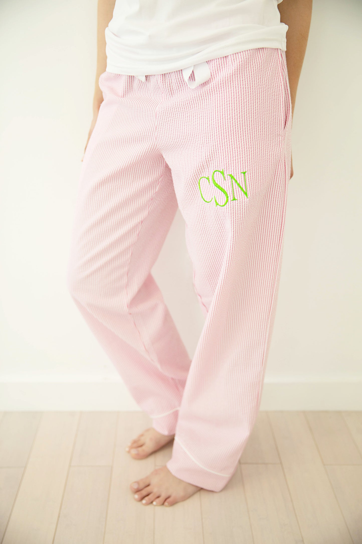 Womens Seersucker Lounge Pants