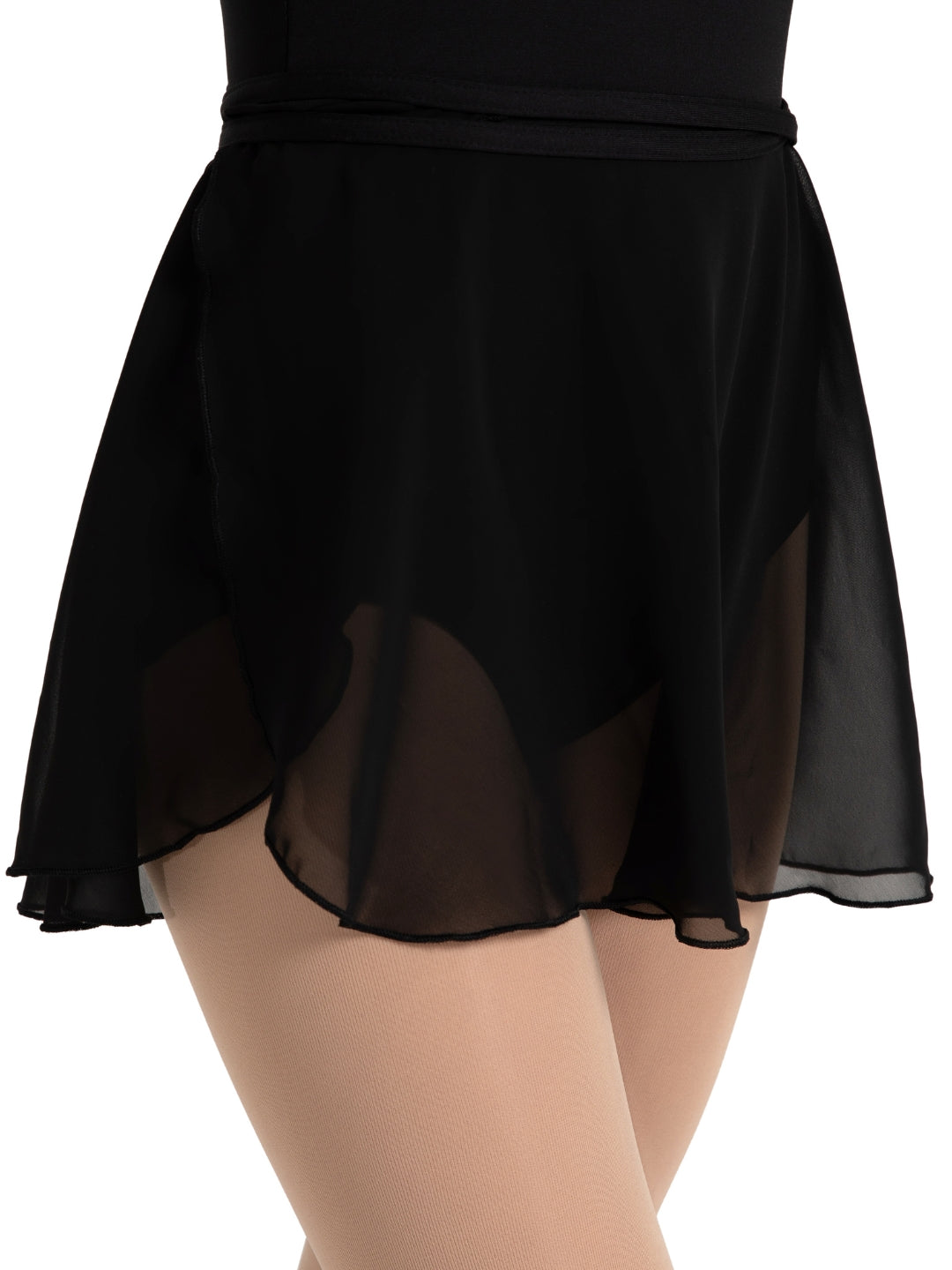 Ladies Black Wrap Skirt SE1057W