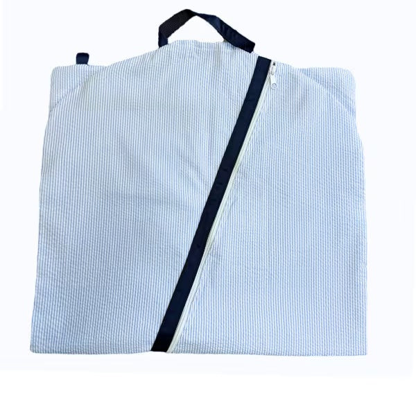 Seersucker Hanging Garment Bag