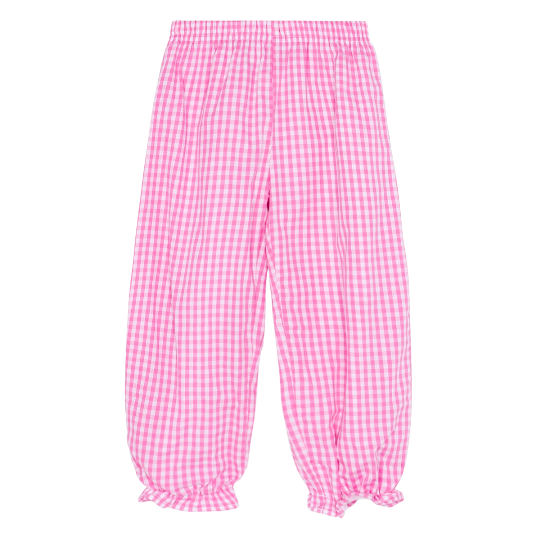 Girls Gingham Ruffle Pantaloons