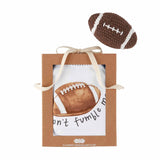 Football Knit Rattle with Onesie