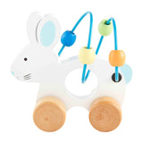 Pink Wood Bunny Abacus Toy