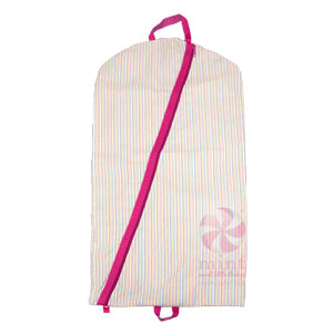 Seersucker Hanging Garment Bag with Applique